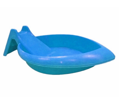 Песочница детская с горкой голубая 1,7*1,0*0,45 м